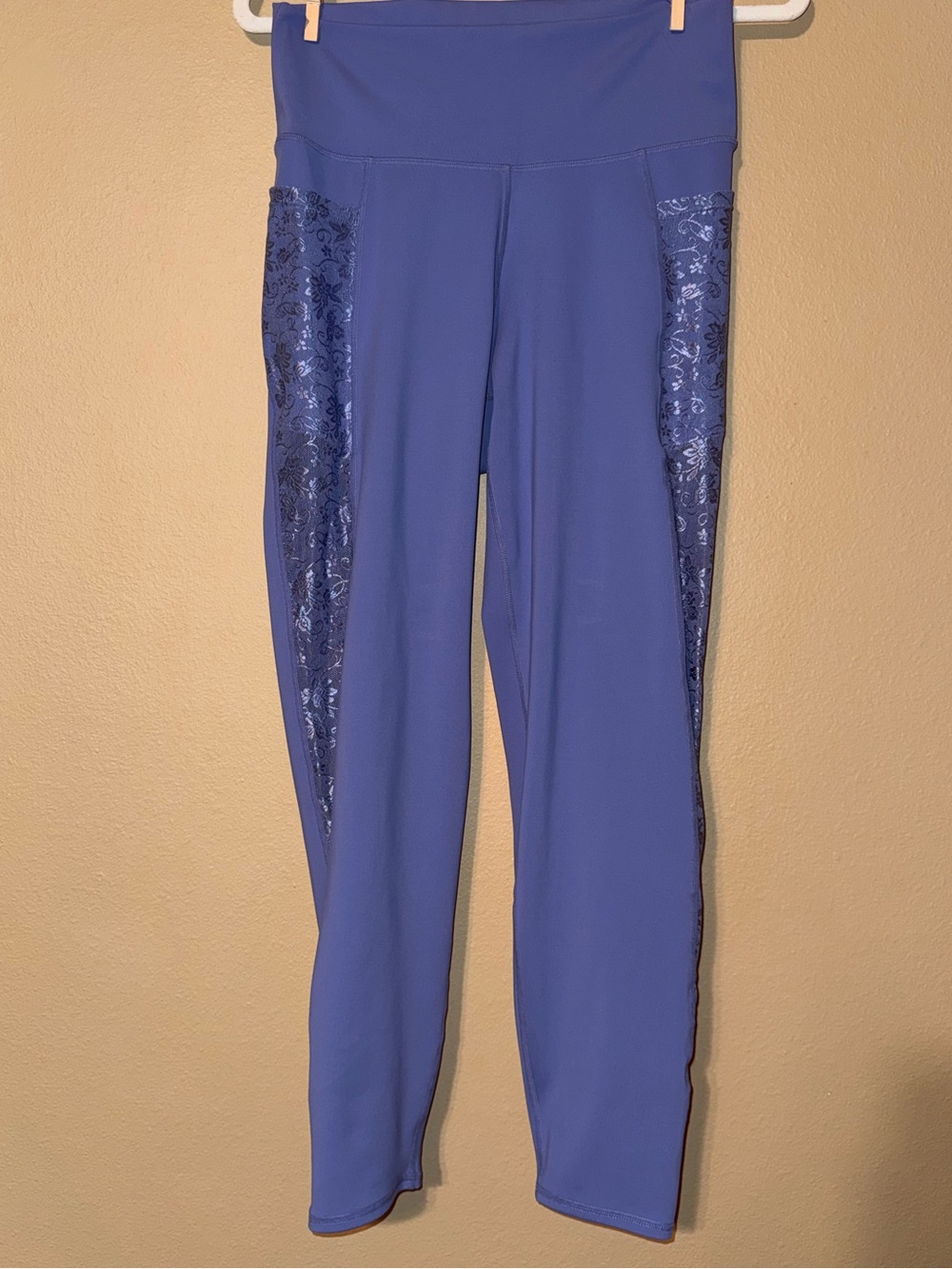 Adore Me Mari Lace High Rise Leggings Medieval Blue Size XL